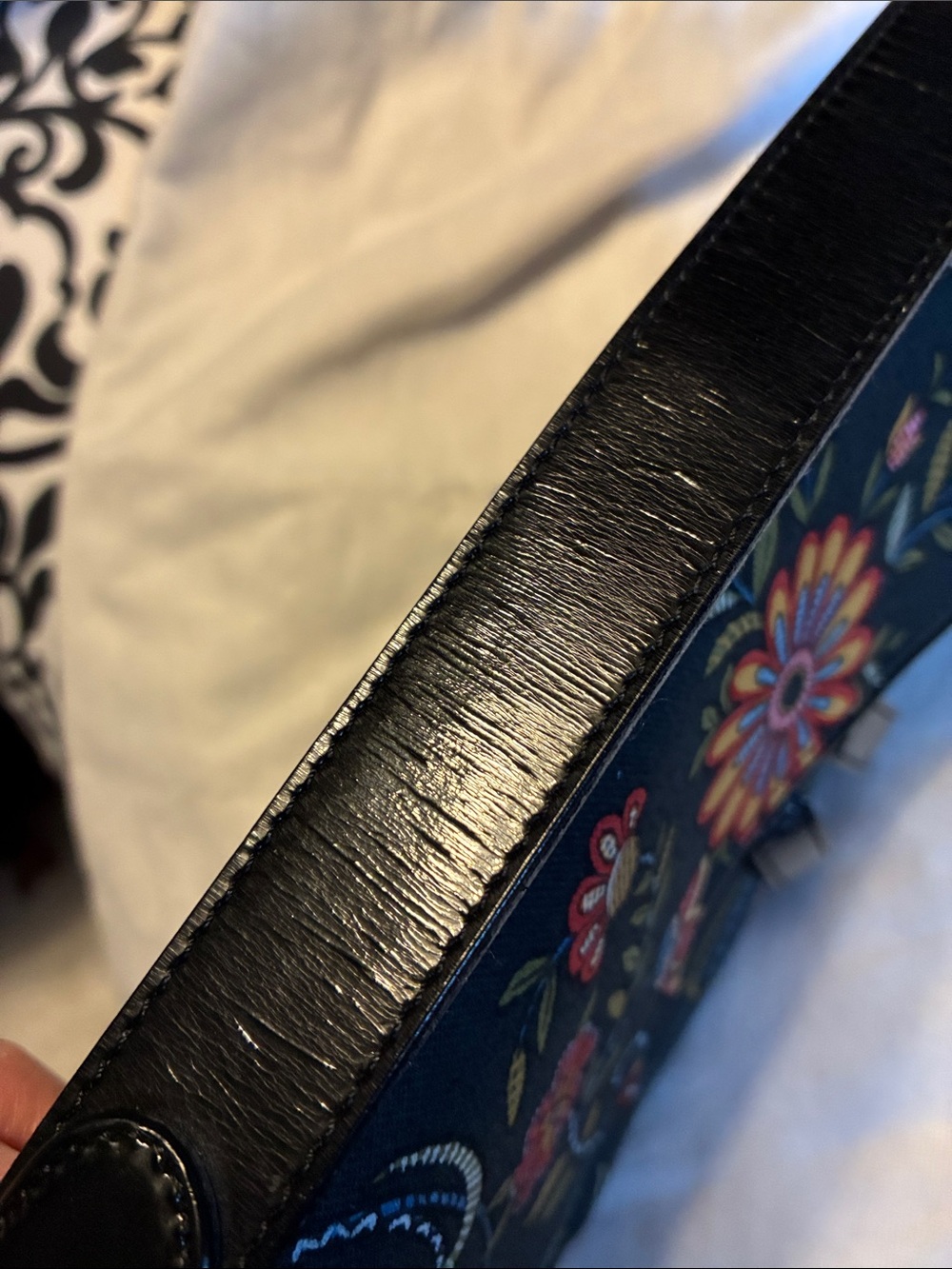 Christian Dior Floral Canvas and Leather Saddle Bag - Picture 13 of 17